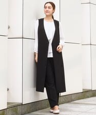 OLEBD20179 eur3(エウルキューブ) 【大きいサイズ/11号サイズあり/洗える/セットアップ対応】Wクロス2WAYワンピース ブラック(94)