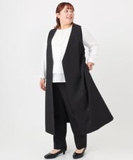 OLEBD20179 eur3(エウルキューブ) 【大きいサイズ/11号サイズあり/洗える/セットアップ対応】Wクロス2WAYワンピース ブラック(94)