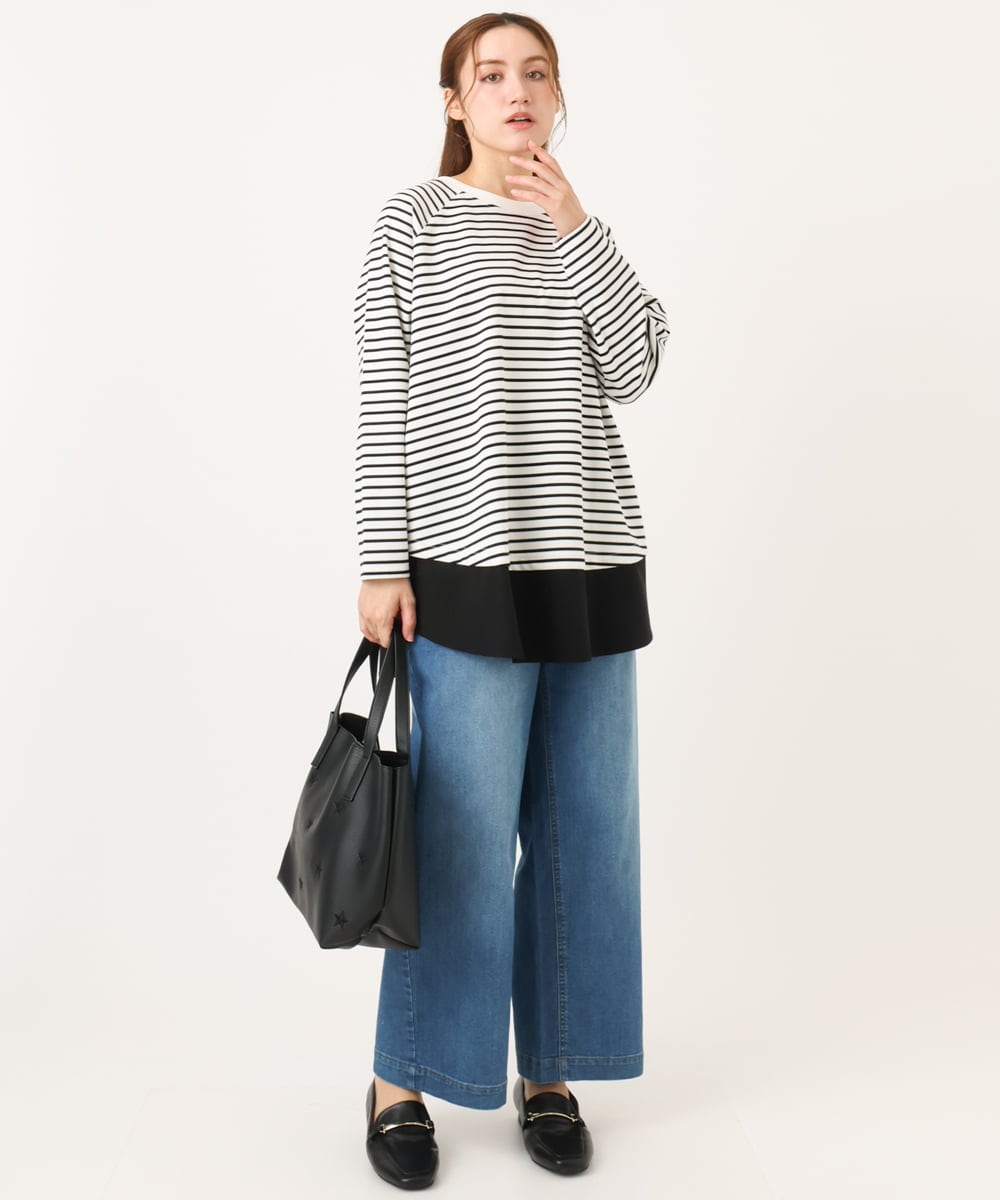 OLECD06099 eur3(エウルキューブ) 【大きいサイズ】ドッキングプルオーバー ホワイト(90)