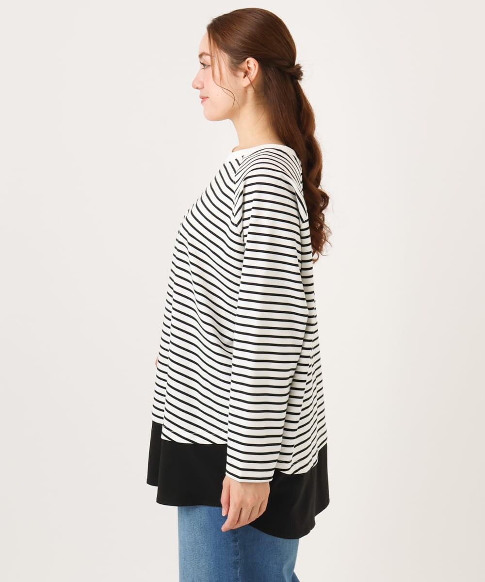 OLECD06099 eur3(エウルキューブ) 【大きいサイズ】ドッキングプルオーバー ホワイト(90)
