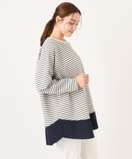 OLECD06099 eur3(エウルキューブ) 【大きいサイズ】ドッキングプルオーバー ライトグレー(91)