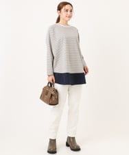 OLECD06099 eur3(エウルキューブ) 【大きいサイズ】ドッキングプルオーバー ライトグレー(91)