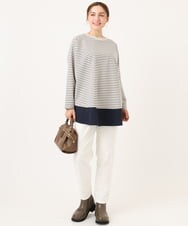 OLECD06099 eur3(エウルキューブ) 【大きいサイズ】ドッキングプルオーバー ライトグレー(91)