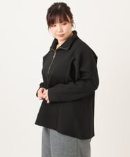 OLECD09099 eur3(エウルキューブ) 【大きいサイズ】ハーフジップダンボールプルオーバー ブラック(94)