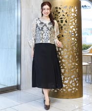 OLEEV03219 eur3(エウルキューブ) 【大きいサイズ】2WAYボレロセットワンピース ブラック(94)