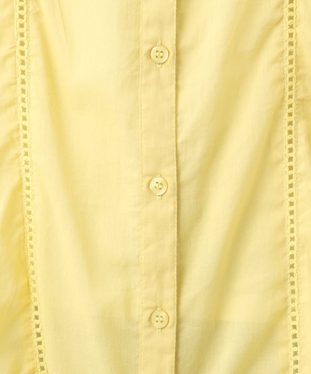 OLEFD02099 eur3(エウルキューブ) 【大きいサイズ】ハシゴレースチュニック イエロー