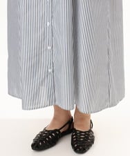 OLEGD14109 eur3(エウルキューブ) 【大きいサイズ/a.v.v×eur3】ピンタックワンピース ネイビー