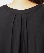 OLEGD17119 eur3(エウルキューブ) 【大きいサイズ】裾レースチュニック ブラック