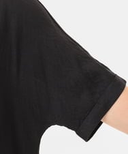OLEGD17119 eur3(エウルキューブ) 【大きいサイズ】裾レースチュニック ブラック