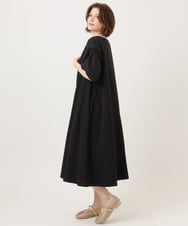 OLEGD24129 eur3(エウルキューブ) 【大きいサイズ】切り替えコンビワンピース ブラック