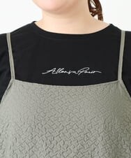 OLEGV07119 eur3(エウルキューブ) 【大きいサイズ】ポコポコキャミワンピース カーキ(36)