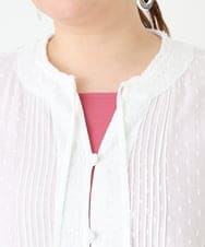 OLEGV28169 eur3(エウルキューブ) 【大きいサイズ】インド刺繍ワンピース ホワイト(90)