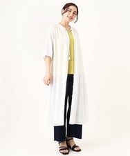 OLEGV28169 eur3(エウルキューブ) 【大きいサイズ】インド刺繍ワンピース ホワイト(90)