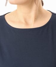 OLEHD26089 eur3(エウルキューブ) 【大きいサイズ/接触冷感】バイカラーコンビチュニック ネイビー