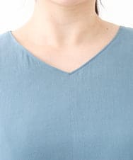 OLEHV30149 eur3(エウルキューブ) 【大きいサイズ】ノースリーブロングワンピース ブルー(55)