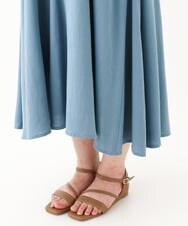 OLEHV30149 eur3(エウルキューブ) 【大きいサイズ】ノースリーブロングワンピース ブルー(55)