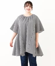 OLEHV32099 eur3(エウルキューブ) 【大きいサイズ】イレヘムチュニック ホワイト(90)