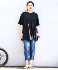 OLEHV33089 eur3(エウルキューブ) 【大きいサイズ/接触冷感】カノコチュニック ブラック(94)
