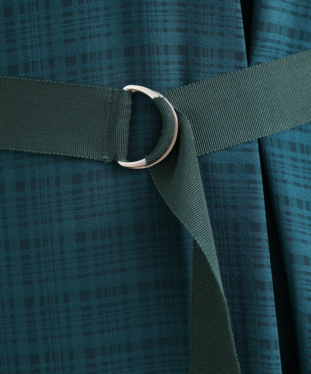 OLEIP53140 eur3(エウルキューブ) 【大きいサイズ/11号サイズあり】チェック柄ワンピース グリーン(35)