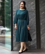 OLEIP53140 eur3(エウルキューブ) 【大きいサイズ/11号サイズあり】チェック柄ワンピース グリーン(35)
