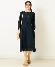 OLEIP53140 eur3(エウルキューブ) 【大きいサイズ/11号サイズあり】チェック柄ワンピース ネイビー(57)