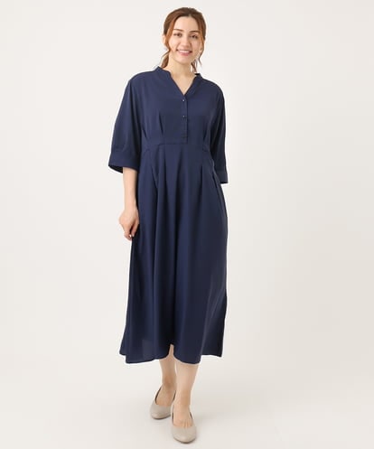 OLEJA11119  【大きいサイズ/LAVEANGE×eur3】タックワンピース