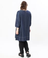 OLEJS04099 eur3(エウルキューブ) 【大きいサイズ】デニムチュニック ネイビー(57)