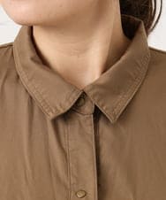 OLEKA04139 eur3(エウルキューブ) 【大きいサイズ】ロングシャツワンピース モカ(84)