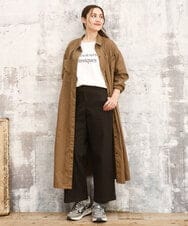 OLEKA04139 eur3(エウルキューブ) 【大きいサイズ】ロングシャツワンピース モカ(84)