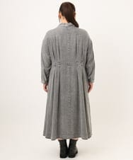 OLEKD06139 eur3(エウルキューブ) 【大きいサイズ】ケミカルウォッシュデニムボウドレス ブラック