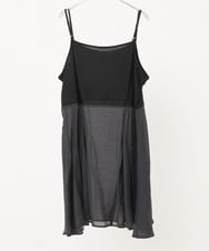 OLEKS09059 eur3(エウルキューブ) 【大きいサイズ】レイヤードキャミチュニック ダークグレー(93)