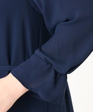 OLELA08179 eur3(エウルキューブ) 【大きいサイズ】サイドレースドレス ネイビー(57)