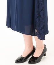 OLELA08179 eur3(エウルキューブ) 【大きいサイズ】サイドレースドレス ネイビー(57)