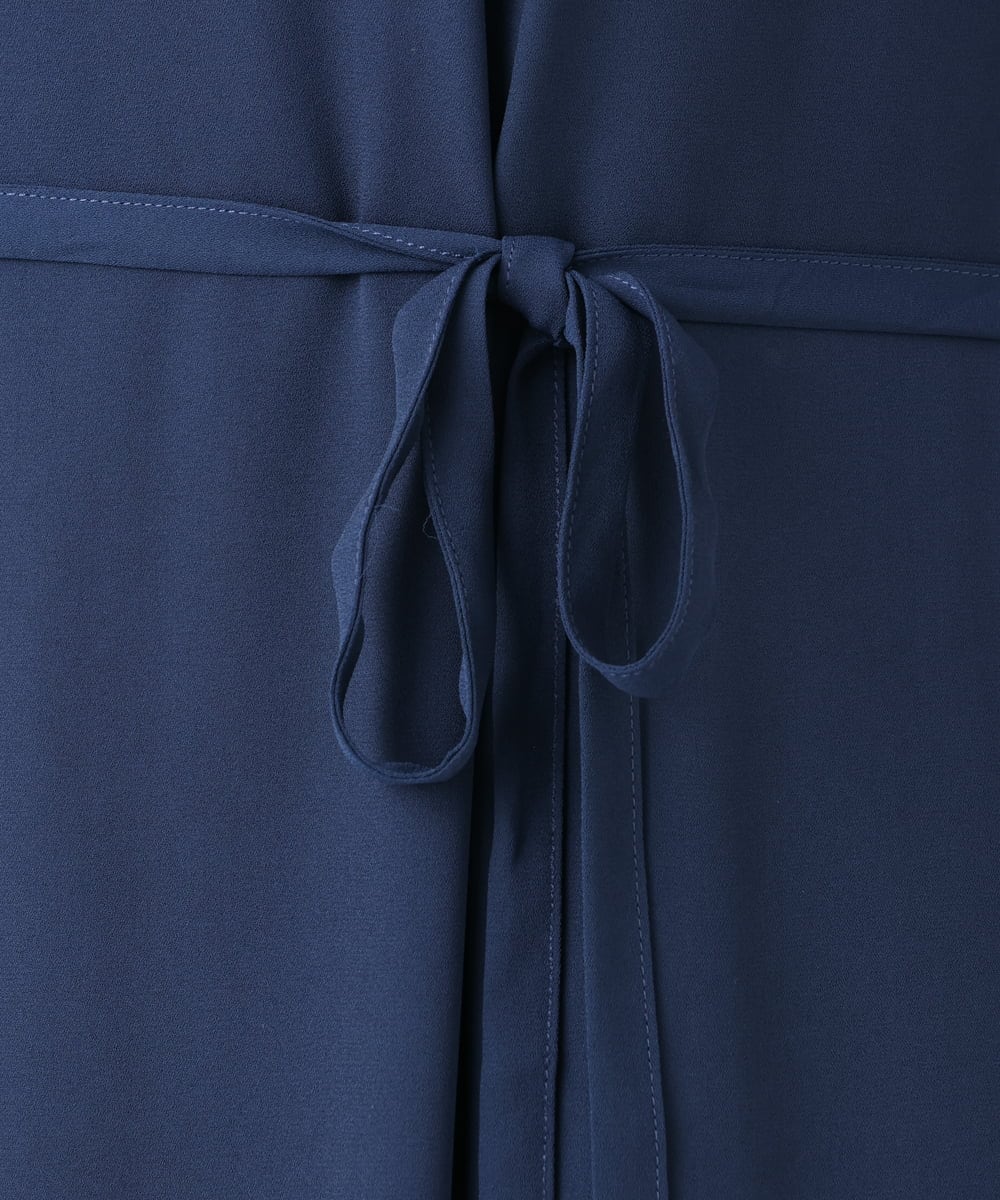 OLELA08179 eur3(エウルキューブ) 【大きいサイズ】サイドレースドレス ネイビー(57)