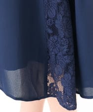 OLELA08179 eur3(エウルキューブ) 【大きいサイズ】サイドレースドレス ネイビー(57)