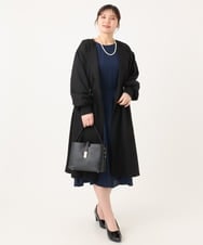 OLELA08179 eur3(エウルキューブ) 【大きいサイズ】サイドレースドレス ネイビー(57)