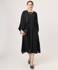OLELA08179 eur3(エウルキューブ) 【大きいサイズ】サイドレースドレス ブラック(94)