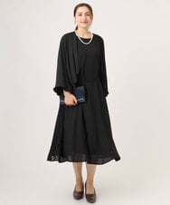 OLELA08179 eur3(エウルキューブ) 【大きいサイズ】サイドレースドレス ブラック(94)