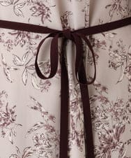 OLELA09139 eur3(エウルキューブ) 【大きいサイズ】プリント花柄ワンピース ライトグレー(91)