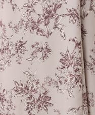 OLELA09139 eur3(エウルキューブ) 【大きいサイズ】プリント花柄ワンピース ライトグレー(91)