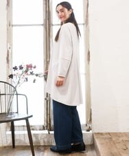 OLELA14069 eur3(エウルキューブ) 【大きいサイズ】コクーンスリーブバックフレアトップス グレージュ(89)