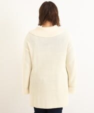 OLELP21080 eur3(エウルキューブ) 【大きいサイズ/11号サイズあり】ジッププルオーバーニットチュニック アイボリー(80)