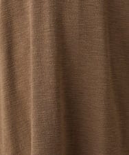OLELS08079 eur3(エウルキューブ) 【大きいサイズ】Vネックジャージーチュニック モカ(84)