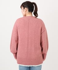 OLFAD09079 eur3(エウルキューブ) 【大きいサイズ】ゆるシルエットニット ピンク(03)