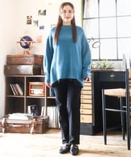 OLFAD09079 eur3(エウルキューブ) 【大きいサイズ】ゆるシルエットニット グリーン(35)