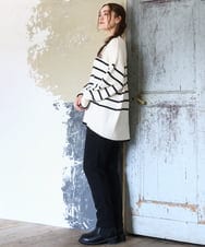 OLFAD09079 eur3(エウルキューブ) 【大きいサイズ】ゆるシルエットニット アイボリー(80)