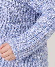 OLFAD10099 eur3(エウルキューブ) 【大きいサイズ】ミックスカラーラメニット ライトブルー(50)