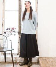 OLFAD11069 eur3(エウルキューブ) 【大きいサイズ/a.v.v×eur3】ラメスパンコールニット ライトブルー(50)