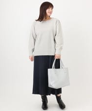 OLFAD11069 eur3(エウルキューブ) 【大きいサイズ/a.v.v×eur3】ラメスパンコールニット グレー(92)