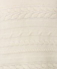OLFAD14089 eur3(エウルキューブ) 【大きいサイズ】ケーブルニット アイボリー(80)